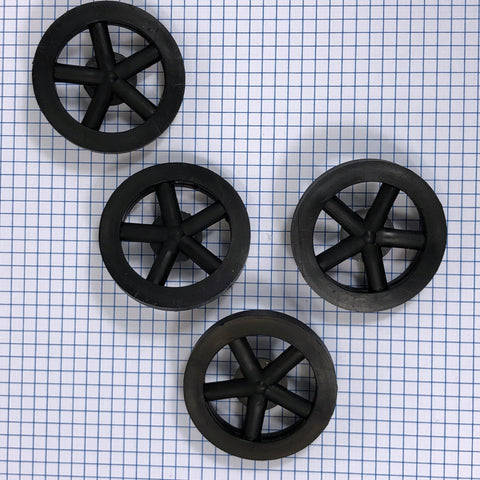Co2 Dragster Wheels - Hobby Wheels for Miniature Cars and Educational Project Kits using 1/8" Axles