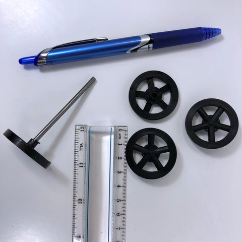 Co2 Dragster Wheels - Hobby Wheels for Miniature Cars and Educational Project Kits using 1/8" Axles