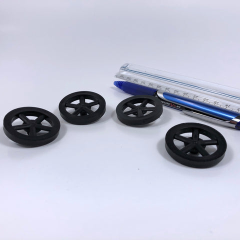 Co2 Dragster Wheels - Hobby Wheels for Miniature Cars and Educational Project Kits using 1/8" Axles