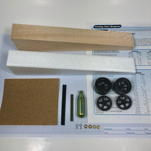 Basswood Dragster Kit (Co2)