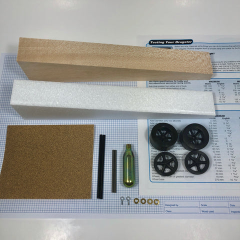 Basswood Dragster Kit (Co2)