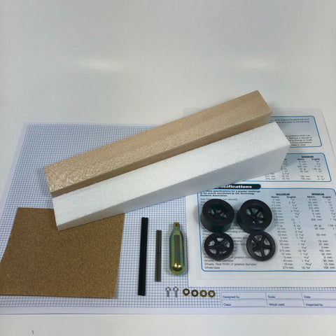 Basswood Dragster Kit (Co2)
