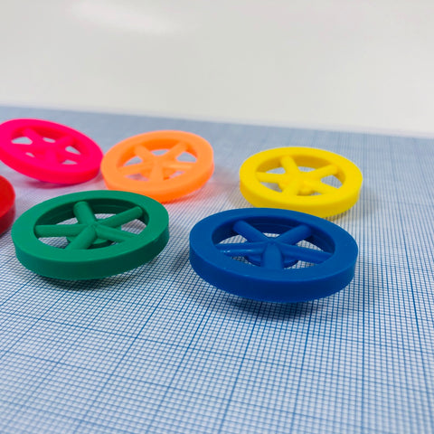 Co2 Dragster Wheels - Hobby Wheels for Miniature Cars and Educational Project Kits using 1/8" Axles