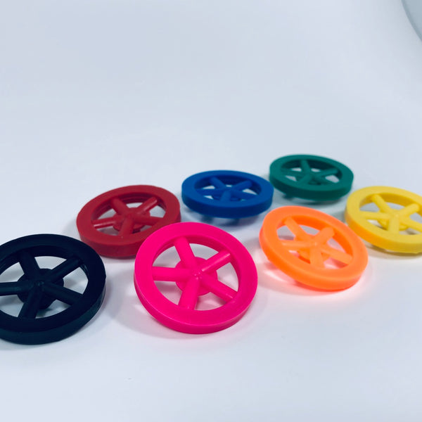 Co2 Dragster Wheels - Hobby Wheels for Miniature Cars and Educational Project Kits using 1/8" Axles