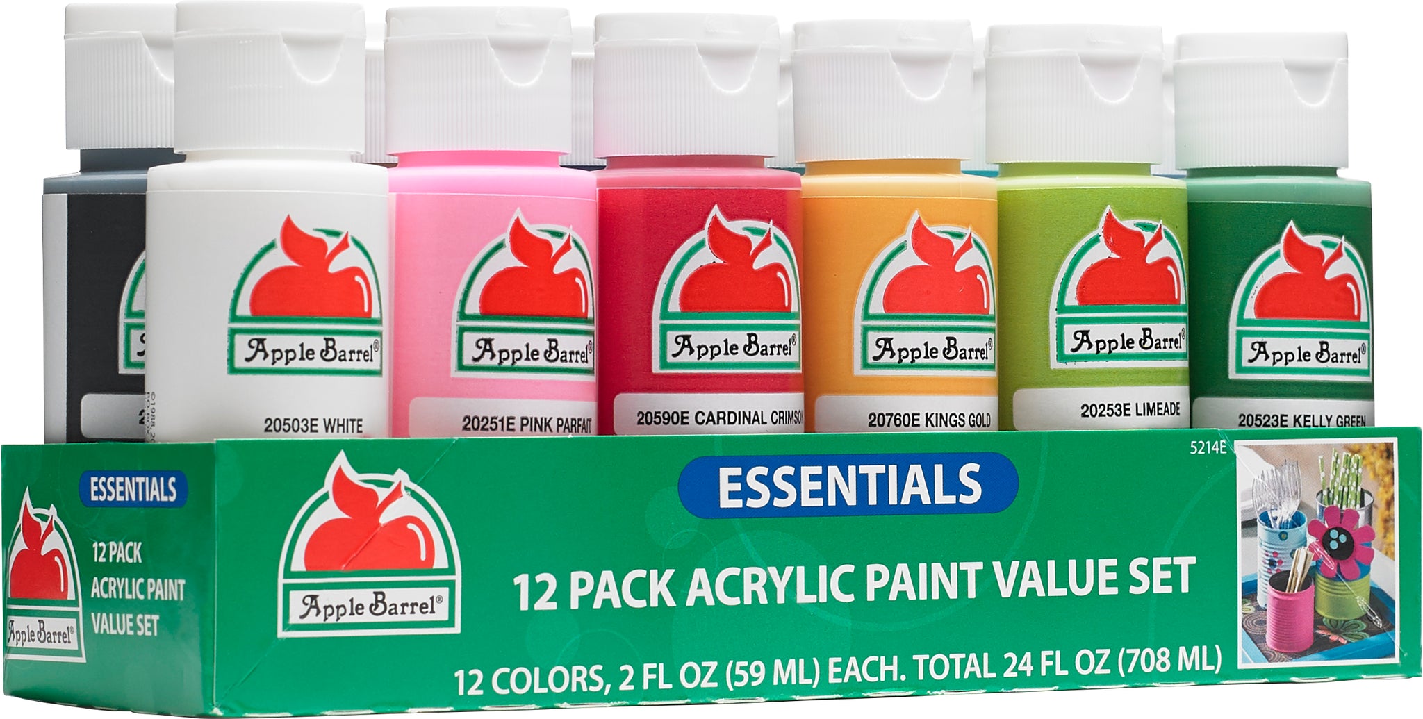 Apple Barrel Essentials 12 Color Paint Set