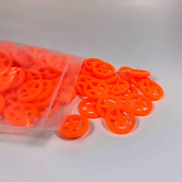 Co2 Dragster Wheels - Hobby Wheels for Miniature Cars and Educational Project Kits using 1/8" Axles