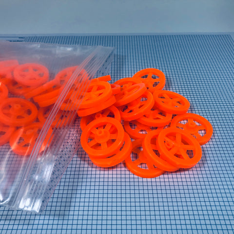 Co2 Dragster Wheels - Hobby Wheels for Miniature Cars and Educational Project Kits using 1/8" Axles