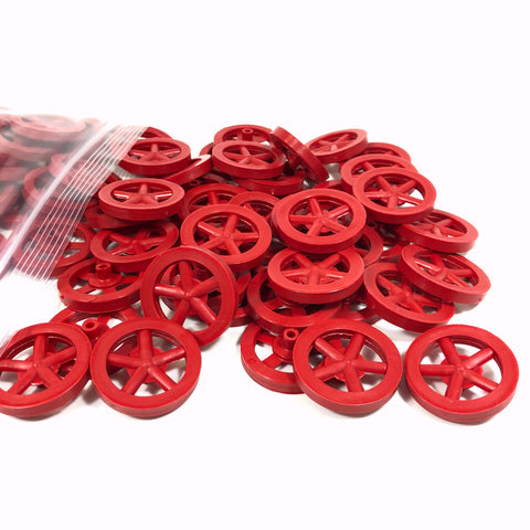 Co2 Dragster Wheels - Hobby Wheels for Miniature Cars and Educational Project Kits using 1/8" Axles