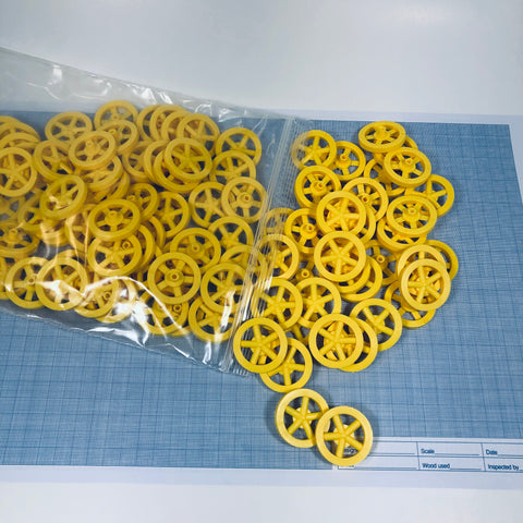 Co2 Dragster Wheels - Hobby Wheels for Miniature Cars and Educational Project Kits using 1/8" Axles