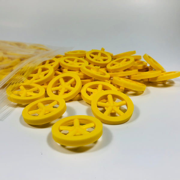 Co2 Dragster Wheels - Hobby Wheels for Miniature Cars and Educational Project Kits using 1/8" Axles