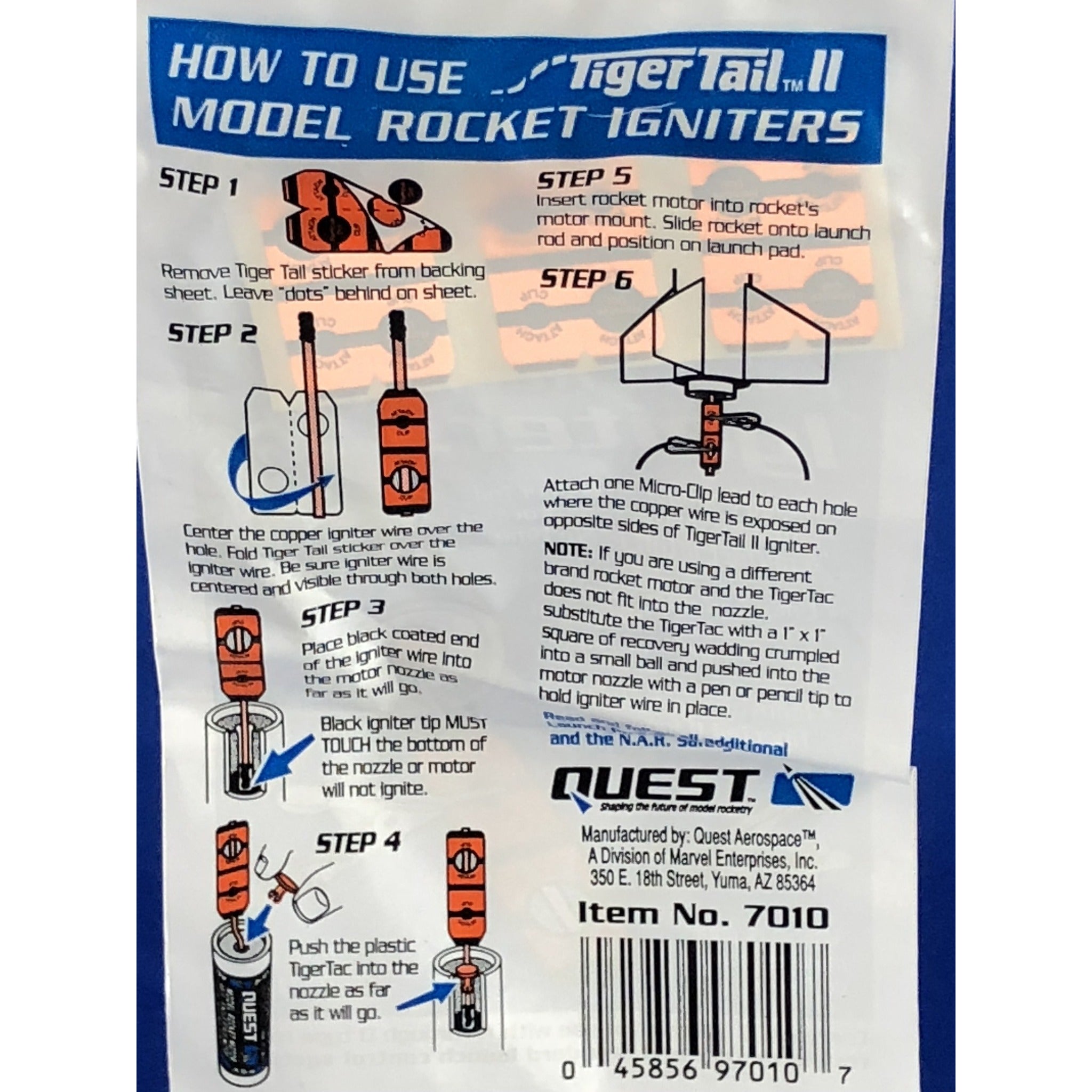 Model Rocket Igniters (6 Pack) Activity Based Supplies